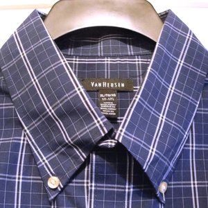 Van Heusen SS XL Dark Blue Black White